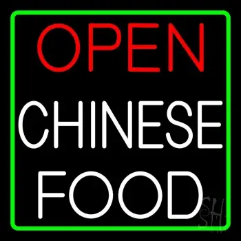 Open Chinese Food LED Neon Sign