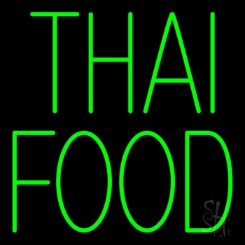 Green Thai Food LED Neon Sign