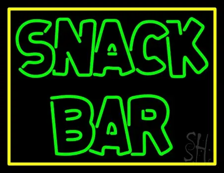 Double Stroke Snack Bar LED Neon Sign