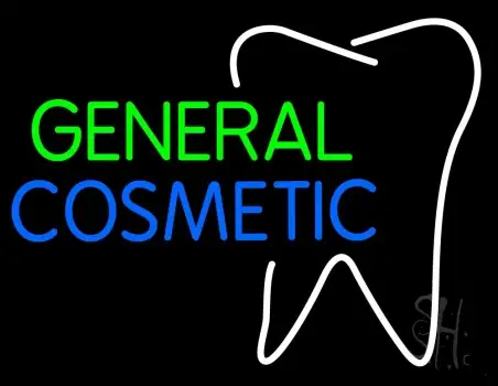 General Cosmetic With Tooth Logo LED Neon Sign