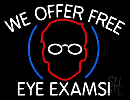 We Offer Free Eye Exams LED Neon Sign