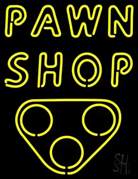 Double Stroke Pawn Shop LED Neon Sign