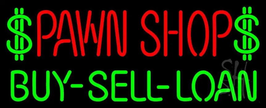 Pawn Shop Buy Sell Loan LED Neon Sign