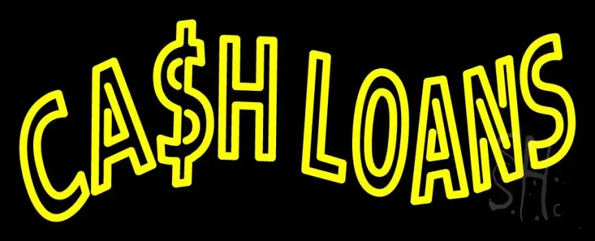 Cash Loans LED Neon Sign