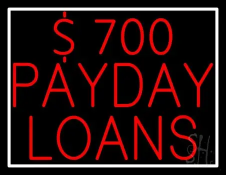Dollar 700 Payday Loans LED Neon Sign