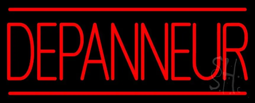 Red Depanneur LED Neon Sign