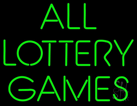 All Lottery Games LED Neon Sign