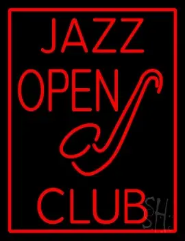 Jazz Club Open LED Neon Sign