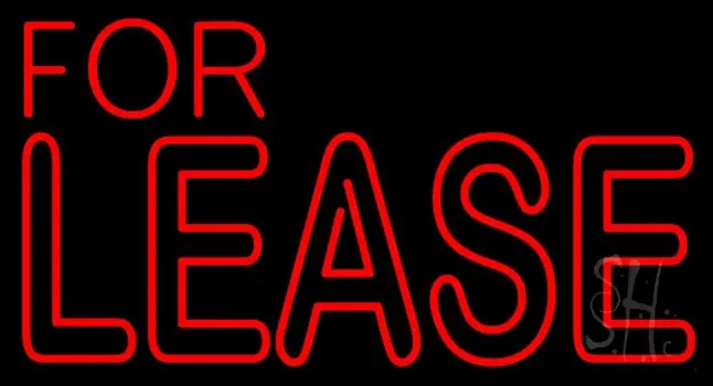 For Lease LED Neon Sign