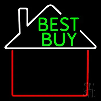 Real Estate Best Buy House Logo LED Neon Sign
