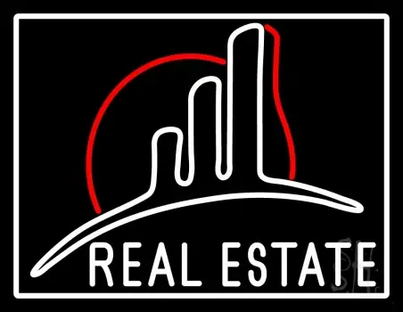 Real Estate With Logo LED Neon Sign