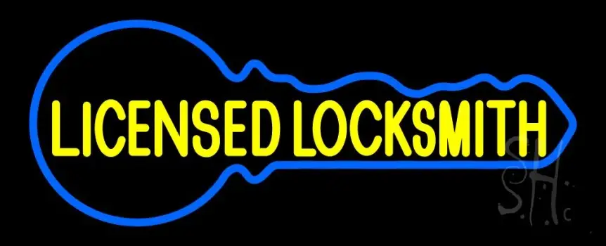 Licensed Locksmith LED Neon Sign