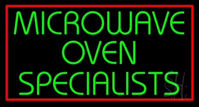 Microwave Ovan Specialist 1 LED Neon Sign