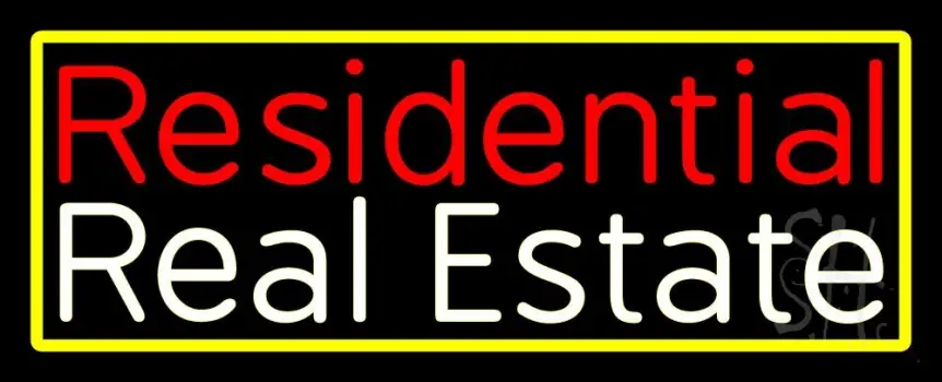 Residential Real Estate 3 LED Neon Sign