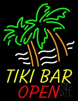 Tiki Bar Open LED Neon Sign