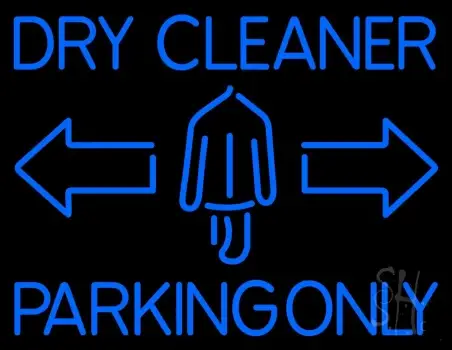 Dry Cleaner Parking Only LED Neon Sign