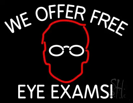 We Offer Free Eye Exams LED Neon Sign