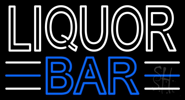 Liquor Bar 3 LED Neon Sign