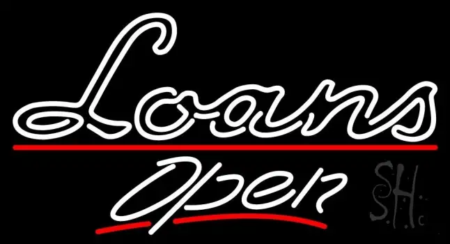 Loans Open LED Neon Sign