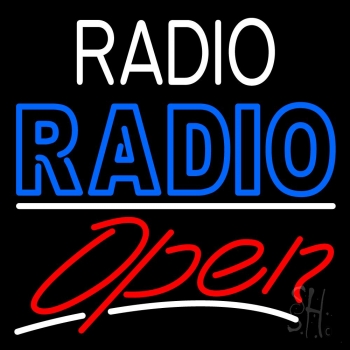Radio Radio Open LED Neon Sign