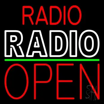 Radio Radio Open Block LED Neon Sign