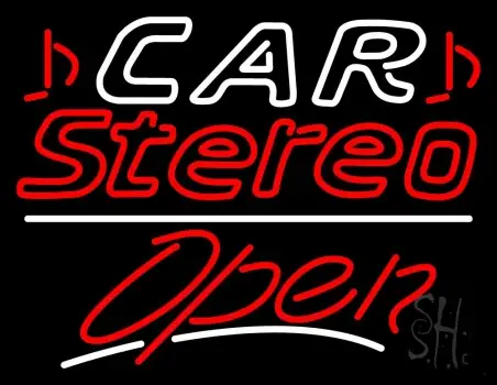 Car Stereo Open LED Neon Sign