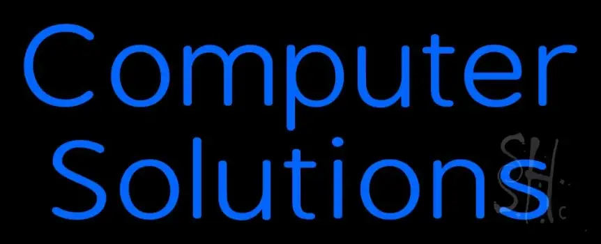 Computer Solutions LED Neon Sign