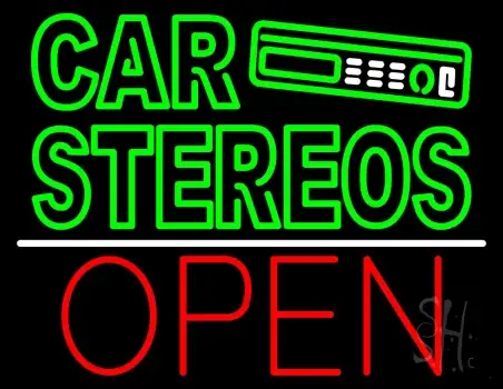 Double Stroke Car Stereos LED Neon Sign