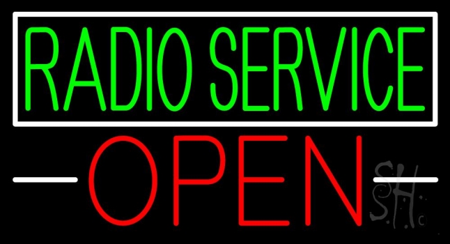 Radio Service Open LED Neon Sign