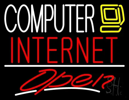Computer Internet Open LED Neon Sign