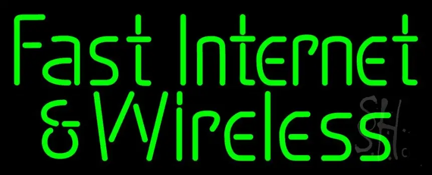Fast Internet And Wireless LED Neon Sign