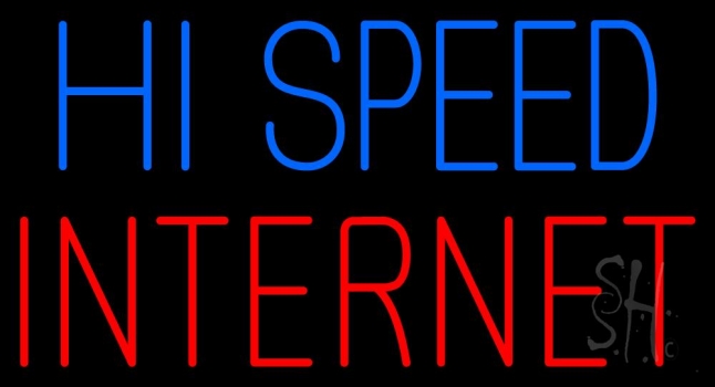 Hi Speed Internet LED Neon Sign