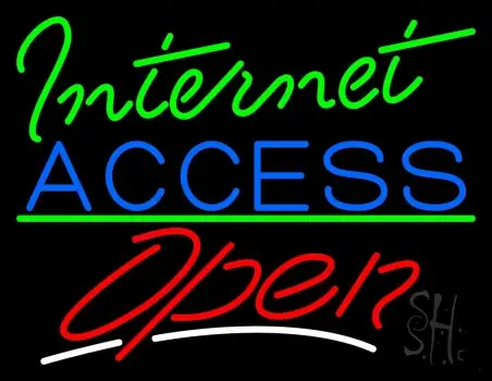 Internet Access Open LED Neon Sign