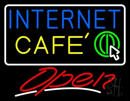 Internet Cafe Open LED Neon Sign