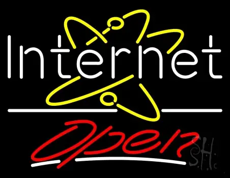 Internet Open Logo LED Neon Sign
