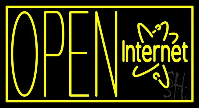 Open Internet Logo LED Neon Sign