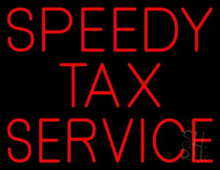 Speedy Tax Service LED Neon Sign