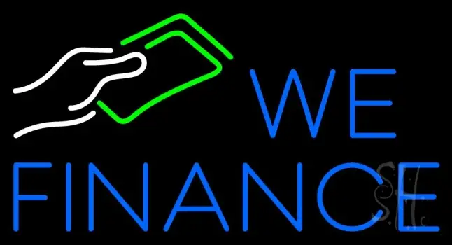 We Finance Note Logo LED Neon Sign