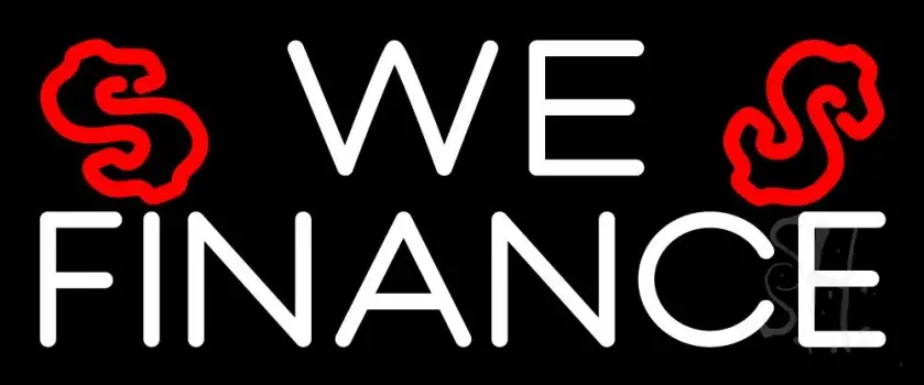 We Finance Dollar Logo 1 LED Neon Sign