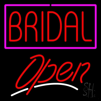 Bridal Script2 Open LED Neon Sign