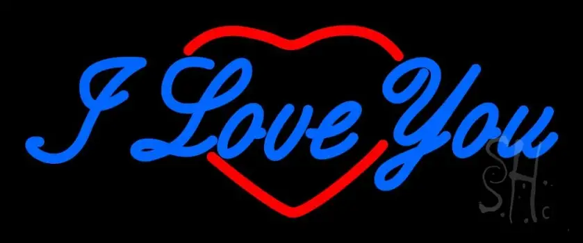 I Love You Logo LED Neon Sign