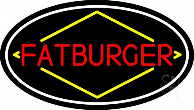Fatburger Oval LED Neon Sign