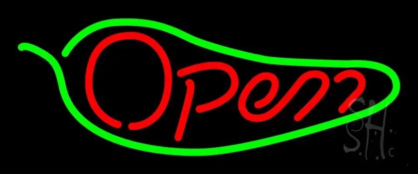 Chili Open LED Neon Sign