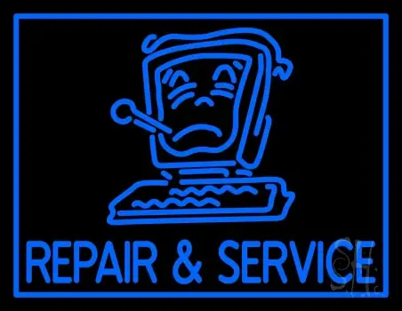 Computer Logo Repair And Service LED Neon Sign