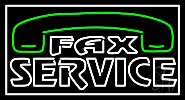 Fax Service LED Neon Sign