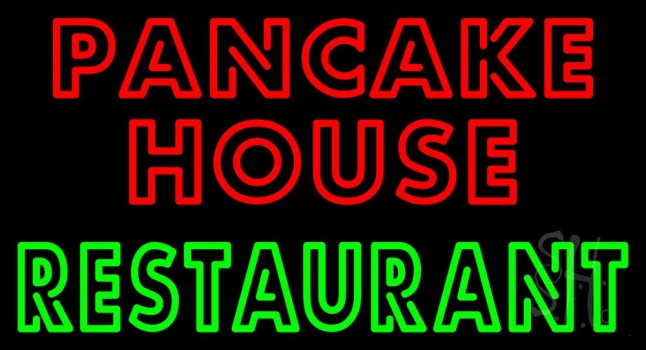 Double Stroke Pancake House Restaurant LED Neon Sign
