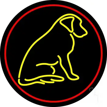 Dog With Logo 2 LED Neon Sign