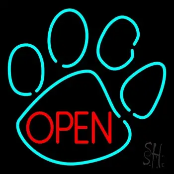 Dog Open Logo 4 LED Neon Sign