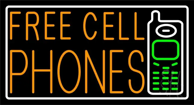 Free Cell Phones With Logo LED Neon Sign