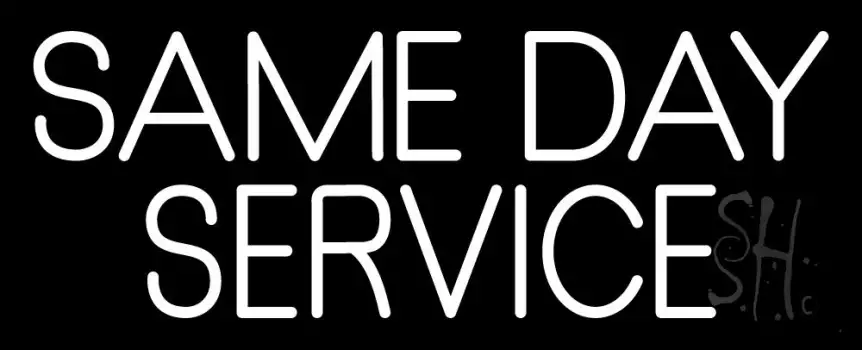 Same Day Service 1 LED Neon Sign
